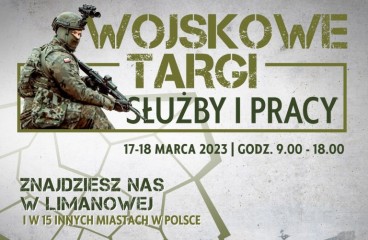 Zdjęcie artykułu Komunikat dotyczący Wojskowych Targów Służby i Pracy w Limanowej