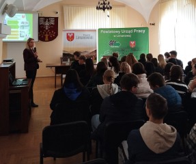 Zdjęcie artykułu Spotkanie z młodzieżą w ramach Ogólnopolskiego Tygodnia Kariery 2024